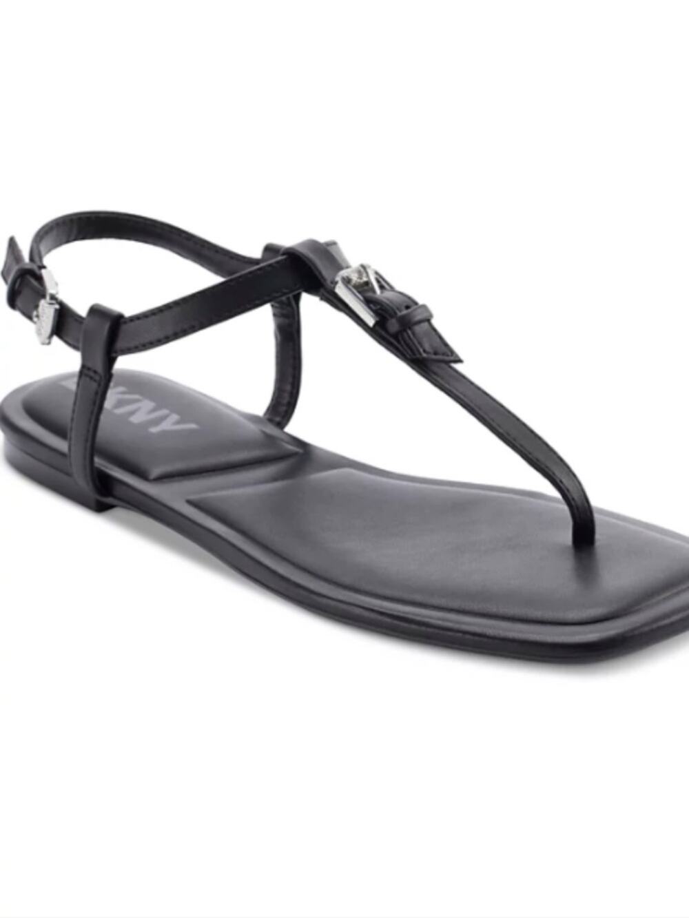 DKNY Datto T-Strap Flat Sandals black - 10